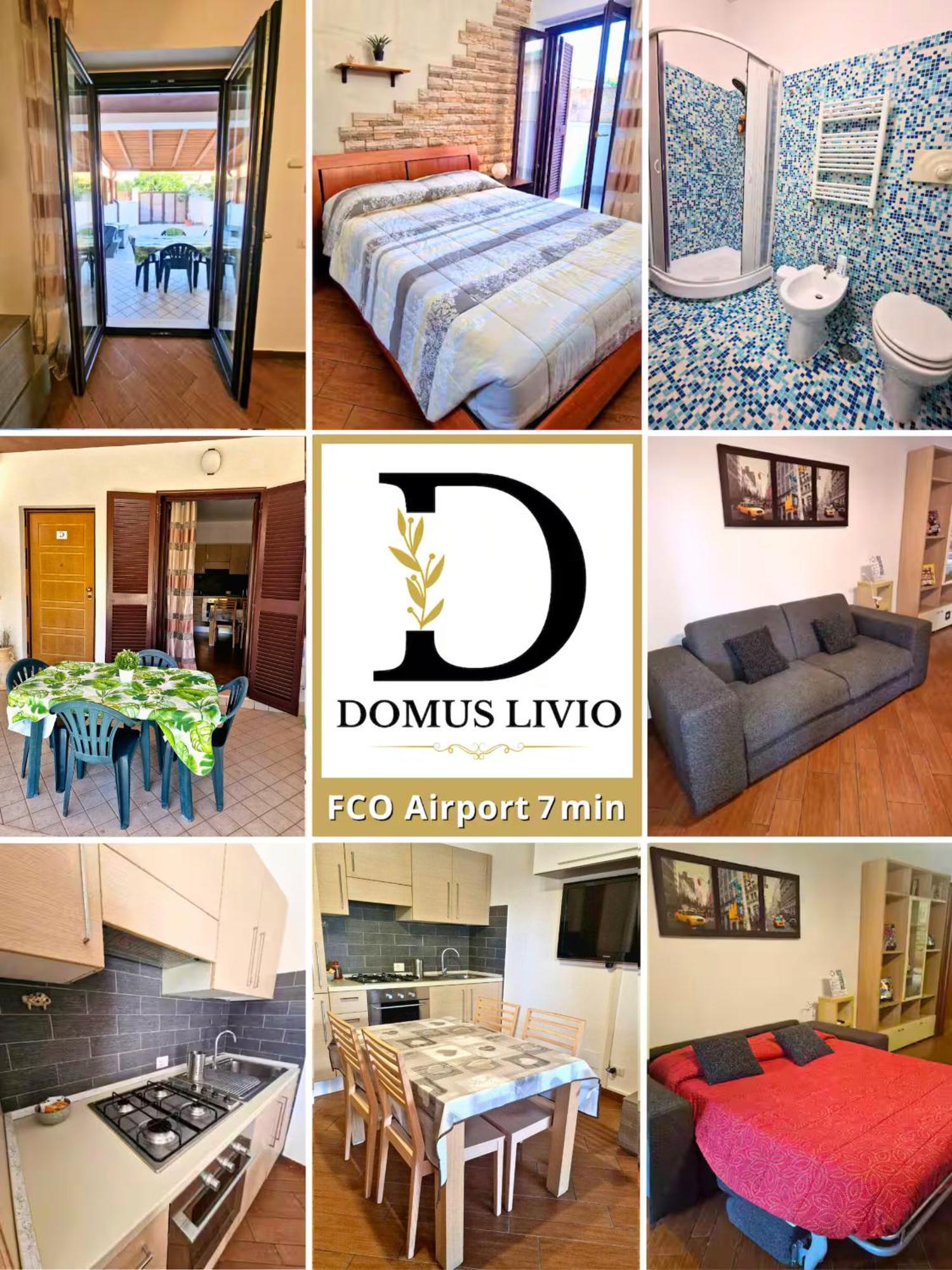 Domus Livio, 7 Minutes Fco Airport, Private Outdoor Space, Free High-speed Wifi Апартаменты Фьюмичино